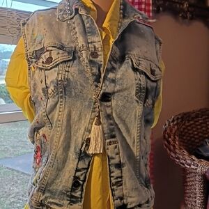 Denim Sleeveless Vest